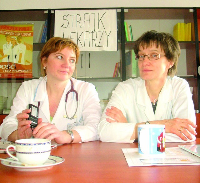 Joanna Michalak-Wardyn i Barbara Wiśniewska-Kułaga, lekarki z Wojewódzkiego Szpitala Obserwacyjno-Zakaźnego chciałyby zarabiać więcej
