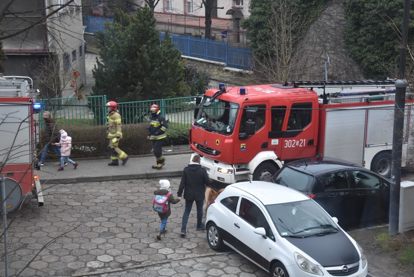 Interwencja straży pożarnej przy ul. bp. Teodora Kubiny w...