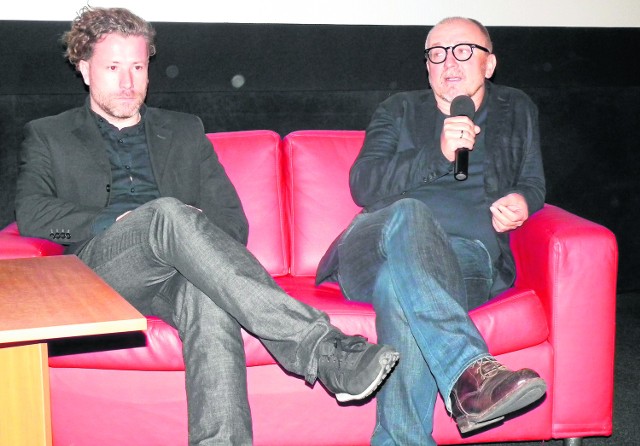 O filmie mówili reżyser Dariusz Gajewski (z prawej) i pochodzący z Radomia Kuba Kosma. 