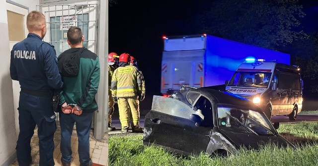 Pijany kierowca skasował dwa mercedesy w Wieluniu. Sprawcy grozi odsiadka