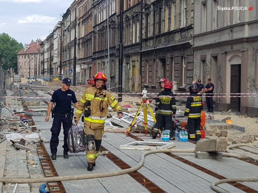 Wybuch gazu w Bytomiu nastąpił na ul. Katowickiej, w ścisłym...