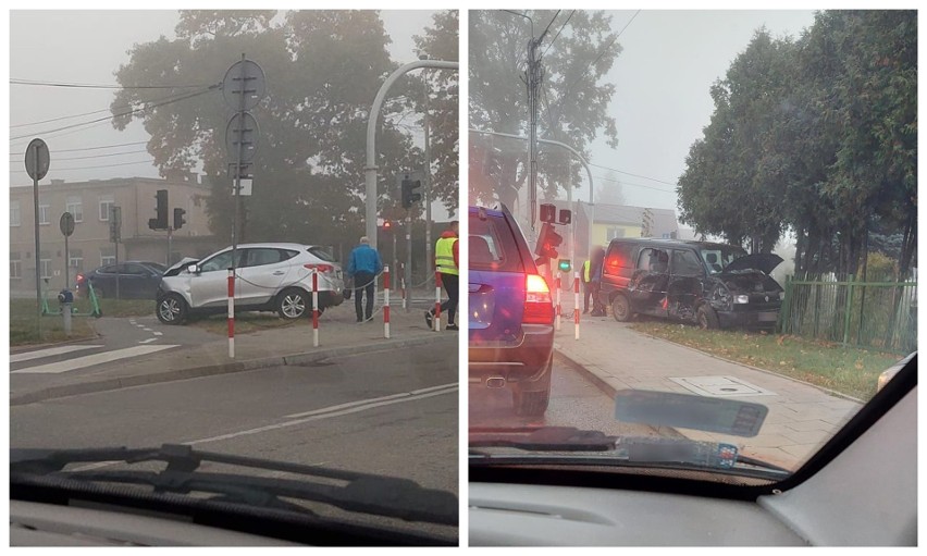 Białystok. Wypadek na skrzyżowaniu Baranowickiej i Plażowej....