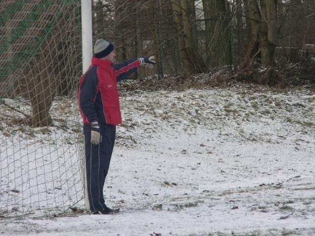 Sławomir Pietrzyk, bramkarz Plonu Garbatka.