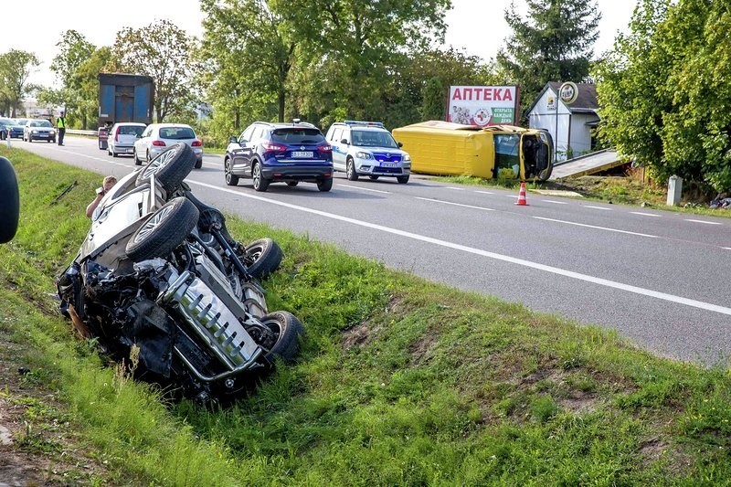 Po godzinie 14.20 doszło do wypadku na Szosie Baranowickiej...