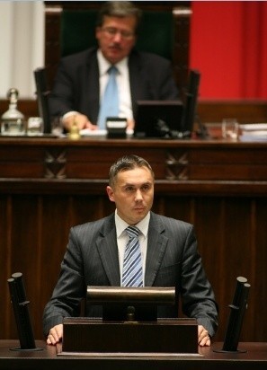 Poseł Sebastian Karpiniuk.