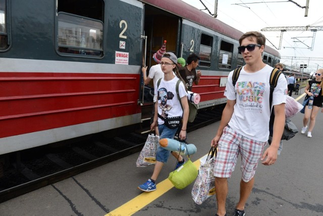 Przystanek Woodstock 2014: Pociąg pełen fanów odjechał z Poznania