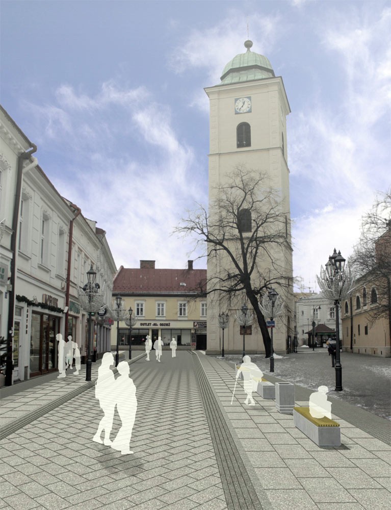 Projekt przebudowy deptaka w Rzeszowie.