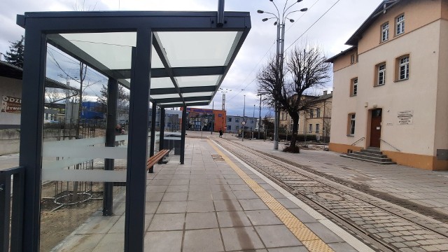 Przystanek tramwajowy na ul. Dworcowej jest już gotowy na pierwszych pasażerów.