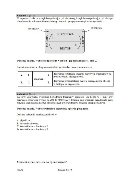 Egzamin GIMNAZJALNY 2019. Mamy odpowiedzi i arkusze z PRZYRODY! Jakie były pytania na egzaminie gimnazjalnym z przyrody? 