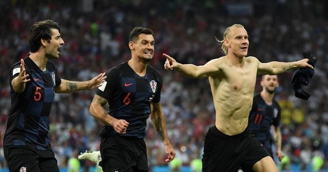 Na zdjęciu: reprezentacja Chorwacji. Mecz Chorwacja - Anglia to półfinał mistrzostw świata 2018. Gdzie obejrzeć to spotkanie? Sprawdź [gdzie oglądać, transmisja, stream, online, zapowiedź, na żywo, wynik meczu]