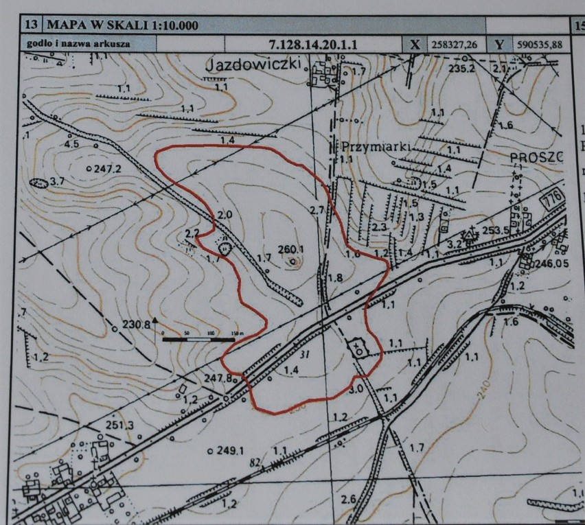 Stanowisko na pograniczu Proszowic, Jazdowiczek i Łaganowa