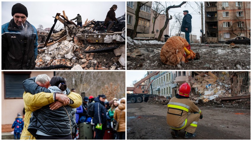 Wojna w Ukrainie dzień po dniu. Te zdjęcia przeszły do historii. Dramat Ukraińców w obiektywach fotoreporterów