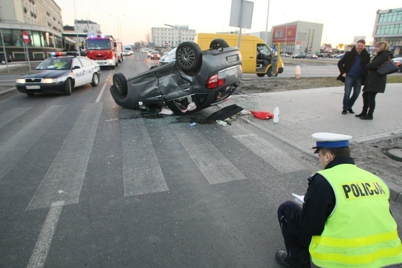 Wypadek na ulicy Żelaznej w Kielcach
