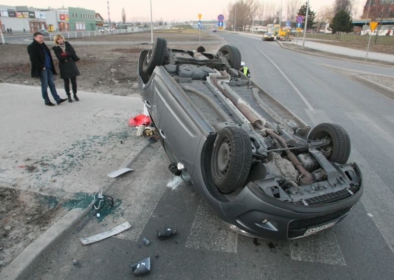 Wypadek na ulicy Żelaznej w Kielcach