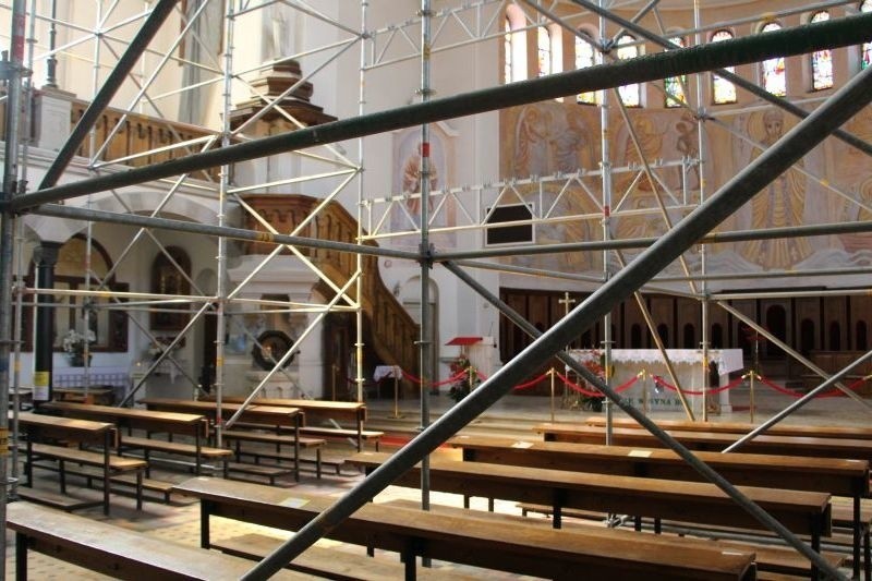 Kościół św Wojciecha. Trwa remont po wielkim pożarze (zdjęcia, wideo)