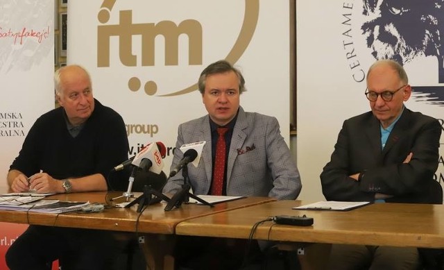 Jury: od lewej- Paul Patterson, Maciej Żółtowski i Piotr Moss, spośród nadesłanych 104 partytur do finału wybrało sześć.