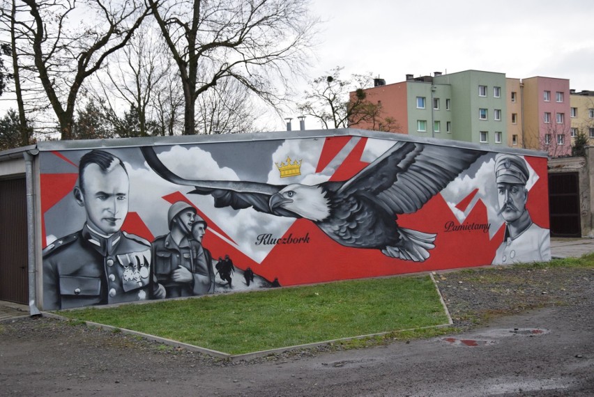 Mural patriotyczny w Kluczborku