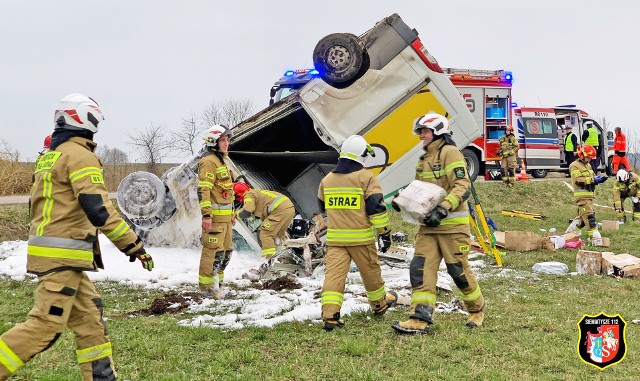 Bus In Posta wypadł z drogi