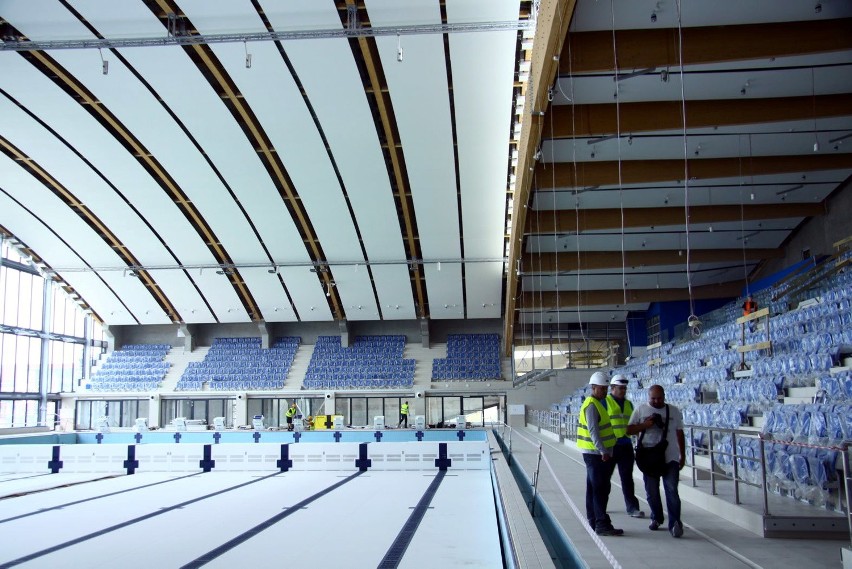 Budowa olimpijskiego basenu z aquaparkiem już na mecie.