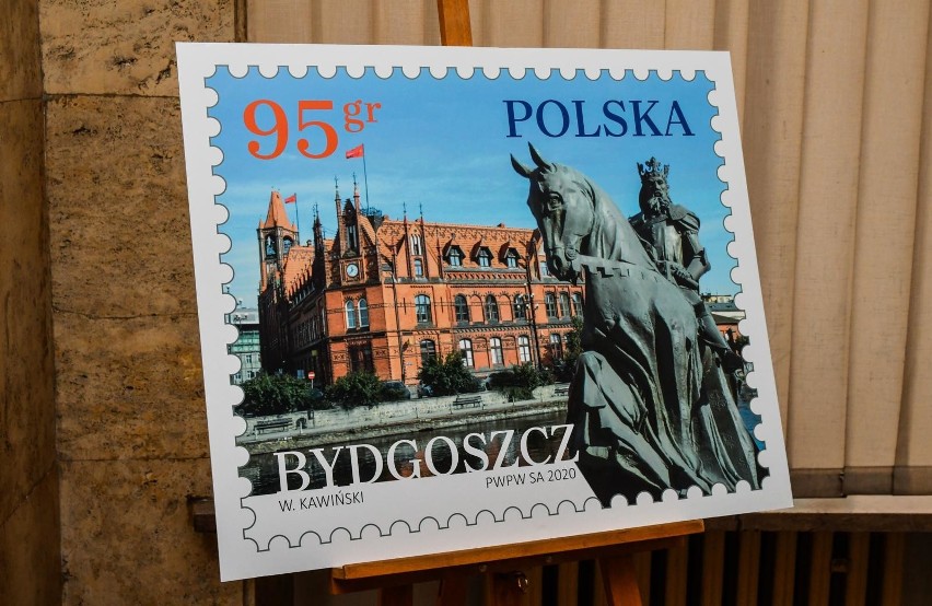 Bydgoszcz - znaczek Poczty Polskiej.