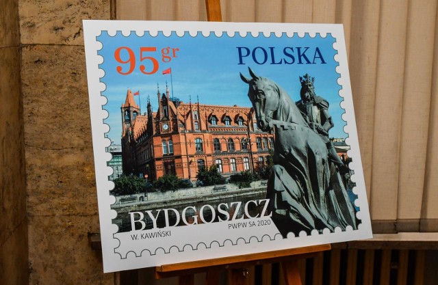 Bydgoszcz - znaczek Poczty Polskiej.