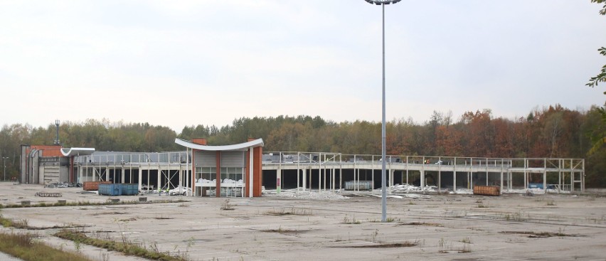 Rozbiórka centrum handlowego w Sosnowcu