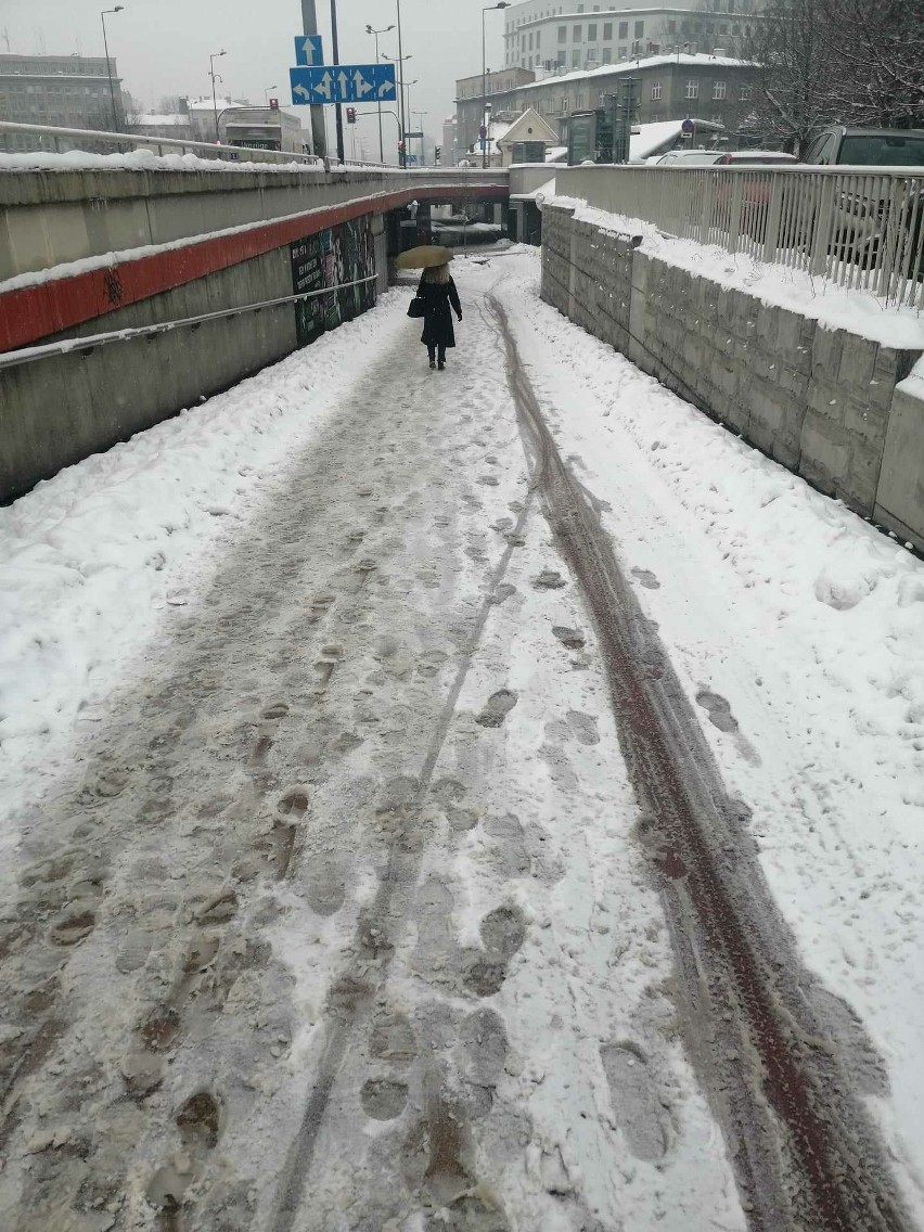Kolejny atak zimy w Krakowie
