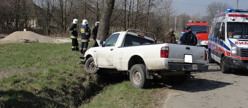 Na miejscu piątkowego wypadku w gminie Połaniec