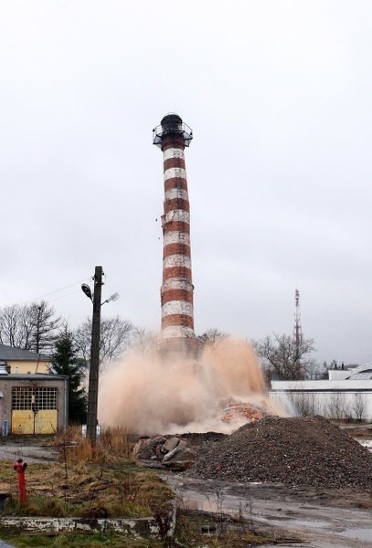 Eksplozja w Goleniowie. Runął komin