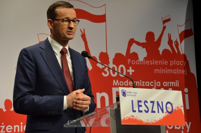 Do Leszna przyjechał premier Mateusz Morawiecki. Z...