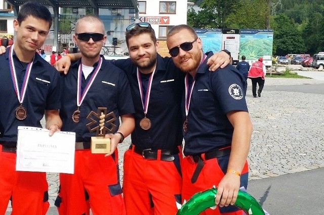 Od lewej: Maciej Szwałko, Piotr Kominek, Adrian Stanisz,Mateusz Zgoda