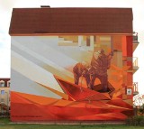 Mural na Bora Komorowskiego w Fordonie gotowy [zdjęcia, wideo]