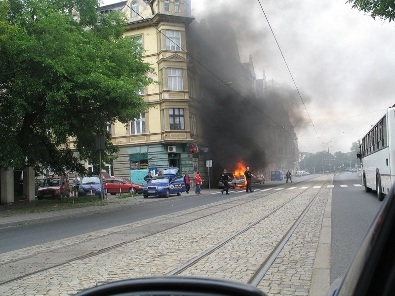 Pożar przy ul. Warszawskiej