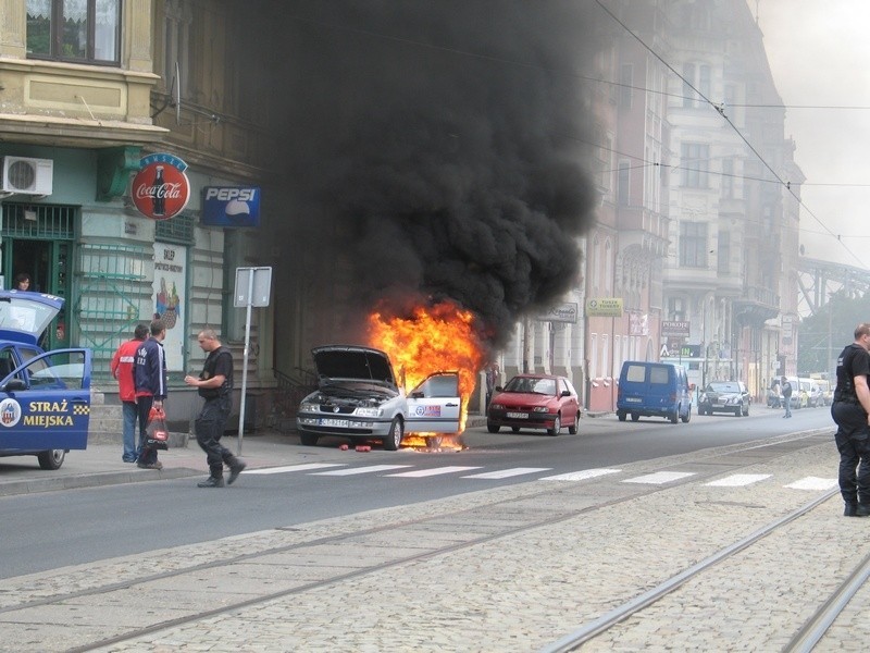 Pożar przy ul. Warszawskiej