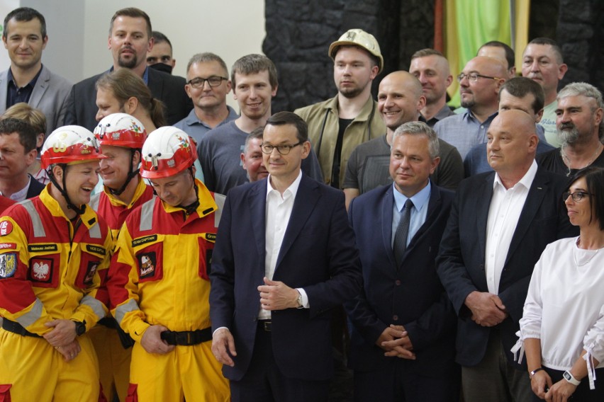 Premier Mateusz Morawiecki w KWK Bobrek-Piekary....