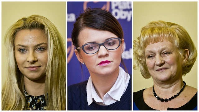 Na zdjęciu: Magdalena Krysińska (SLD Lewica Razem), Monika Matowska (PO) i Bernadeta Różańska-Majchrzak