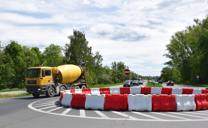 Tymczasowe rondo w ciągu ulic Jasnogórskiej, Gaik i...