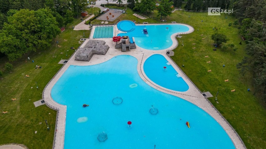 Arkonka otwarta. Sezon kąpielowy w Szczecinie rozpoczęty! Zobacz ZDJĘCIA z drona