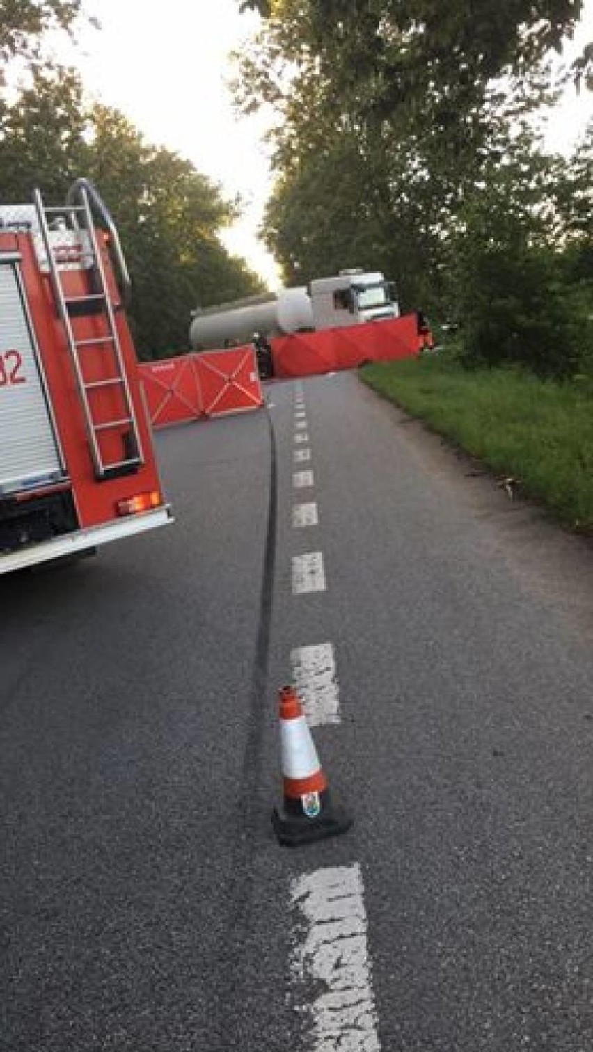 Śmiertelny wypadek na drodze Bystra - Wocławy (gm. Cedry...