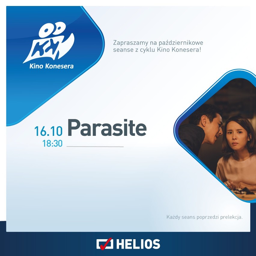 Kino Konesera w Heliosie - PARASITE - 16.10. (środa) godz. 18:30