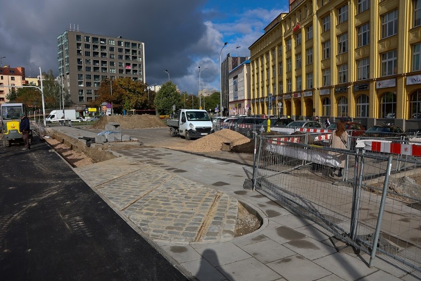 Linia tramwajowa w tym miejscu powstała na początku...