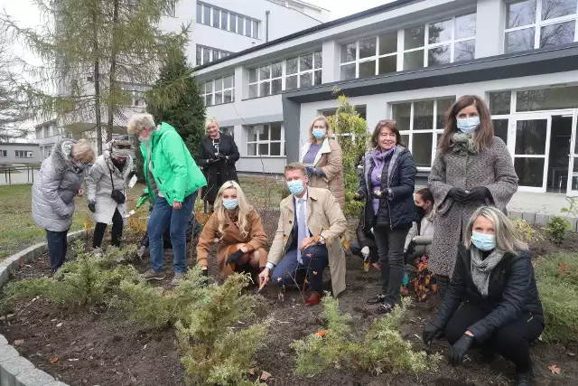 Kwiaty i krzewy podarowała Zieleń Miejska oraz Ogród Botaniczny w Łodzi. Jednocześnie podpisano umowę pomiędzy Łódzkimi Lwicami, Urzędem Miasta Łodzi oraz Stowarzyszeniem Hospicjum Łódzkie, dotyczącej stworzenia ogrodu dla Hospicjum.