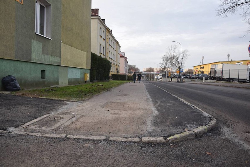 Ulica Pierwszej Brygady w Stargardzie, 11 grudnia 2019 roku