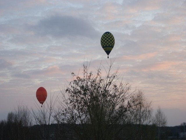 Balony przemieszczały się m.in. nad podgrudziądzkim Białym Borem