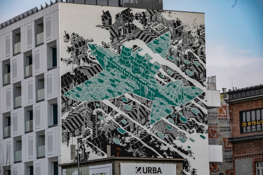 Kraków. Nowy mural na Zabłociu.