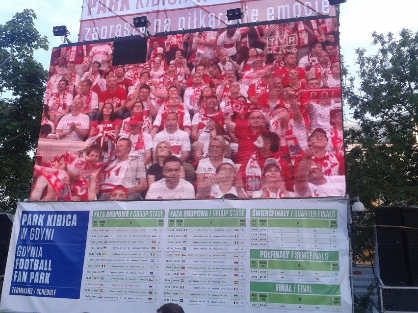Mecz Polska - Rosja w Parku Kibica w Gdyni