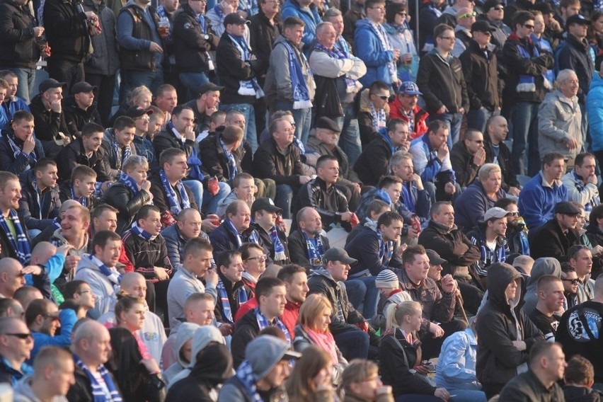 Kibice na meczu Ruch Chorzów - Zawisza Bydgoszcz