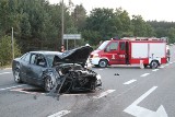 Wypadek w Chęcinach. Jedna osoba nie żyje, trzy są ranne 