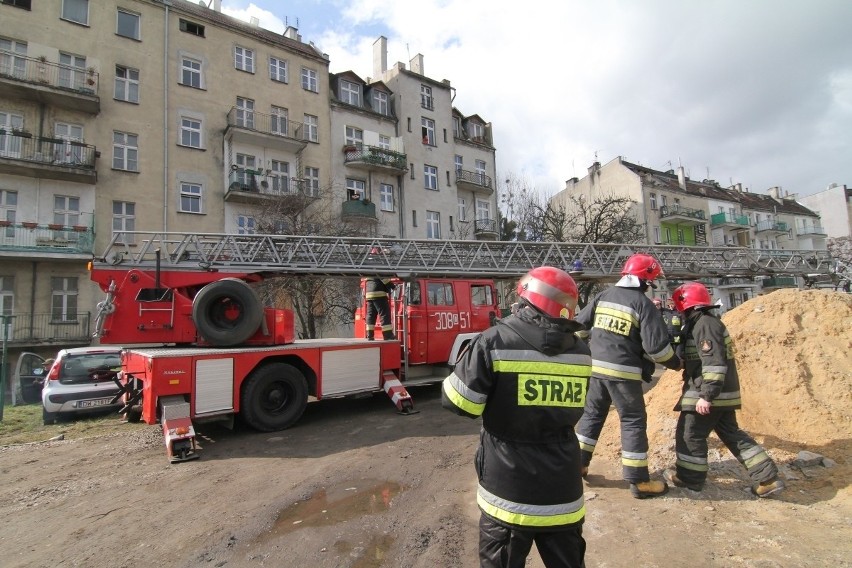 Pożar przy ul. Księcia Witolda, Wrocław, 04.03.2015