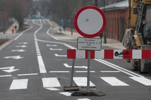 Ul. Przędzalniana od paru dni jest już gotowa, namalowane...